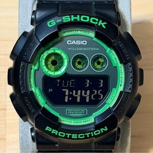 Casio G-Shock GD-120N-1B3 Black & Green Negative Display Men's Digital Watch 120